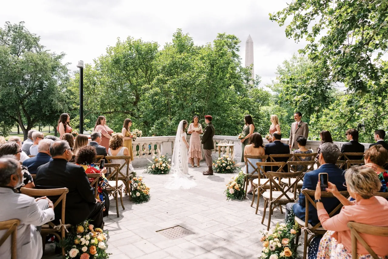 Real Poppy wedding — Emmalyn + Andrew at Daughters of the American Revolution Memorial Continental Hall