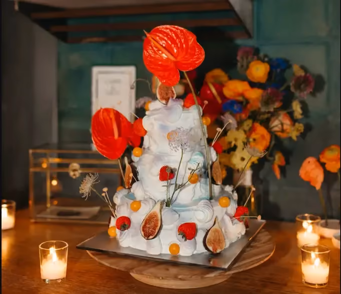 A professional florist's skilled hands at work