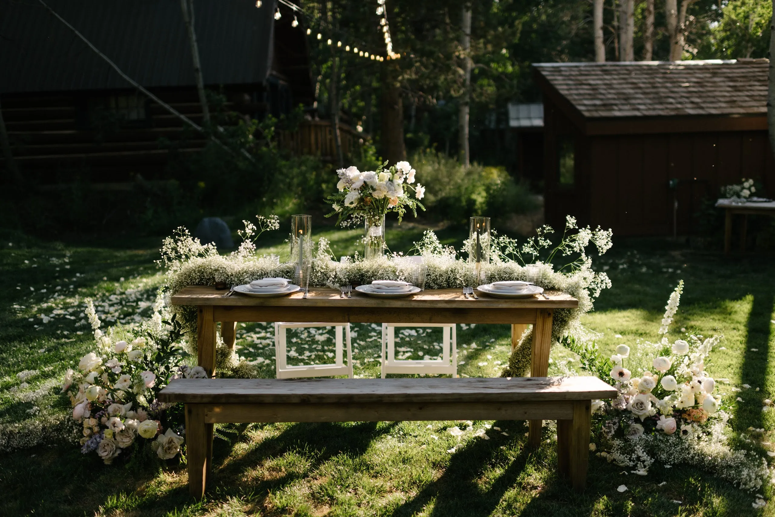 Real Poppy wedding — Kenna + Zachary at Desolation Resort Hope Valley