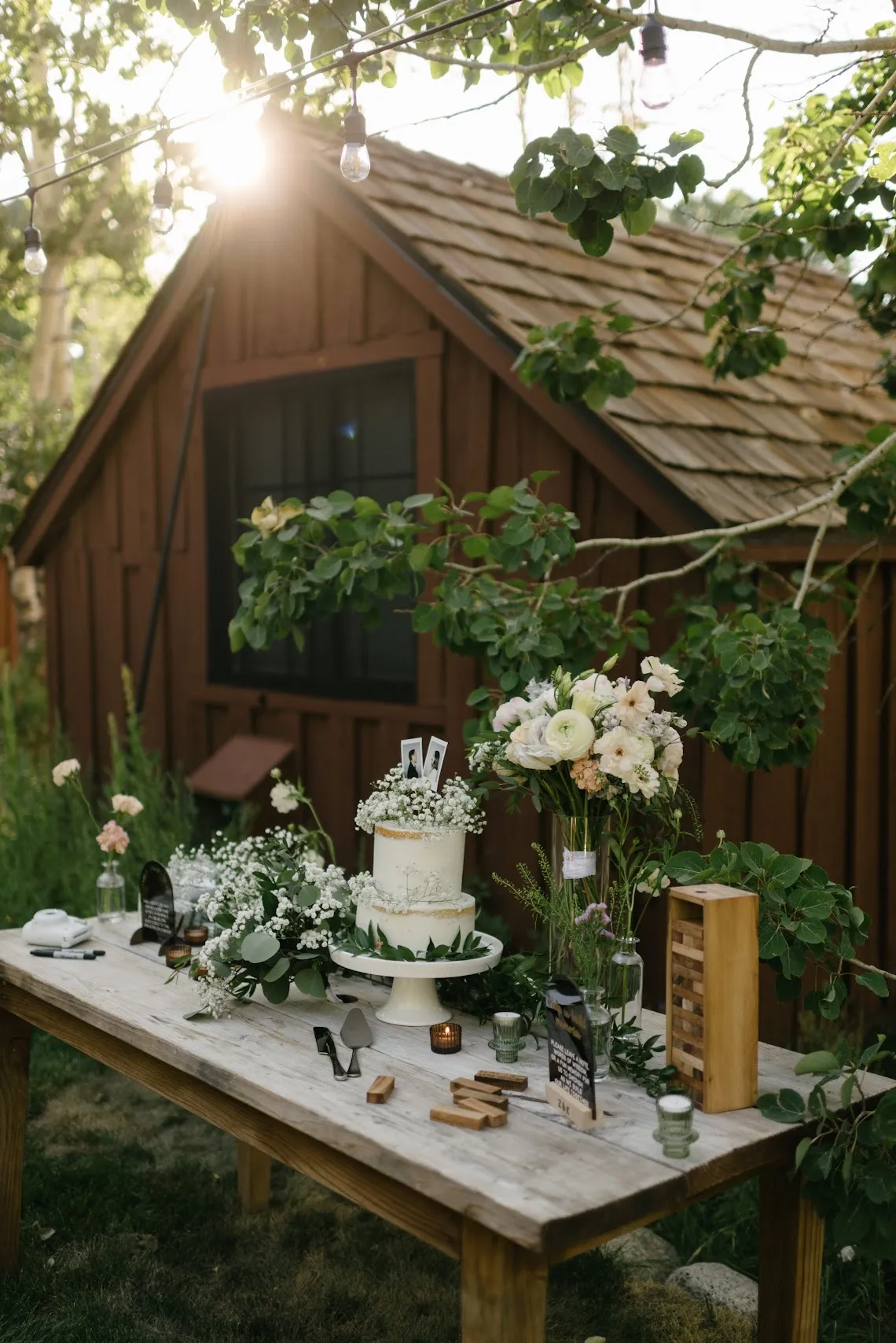 Real Poppy wedding — Kenna + Zachary at Desolation Resort Hope Valley