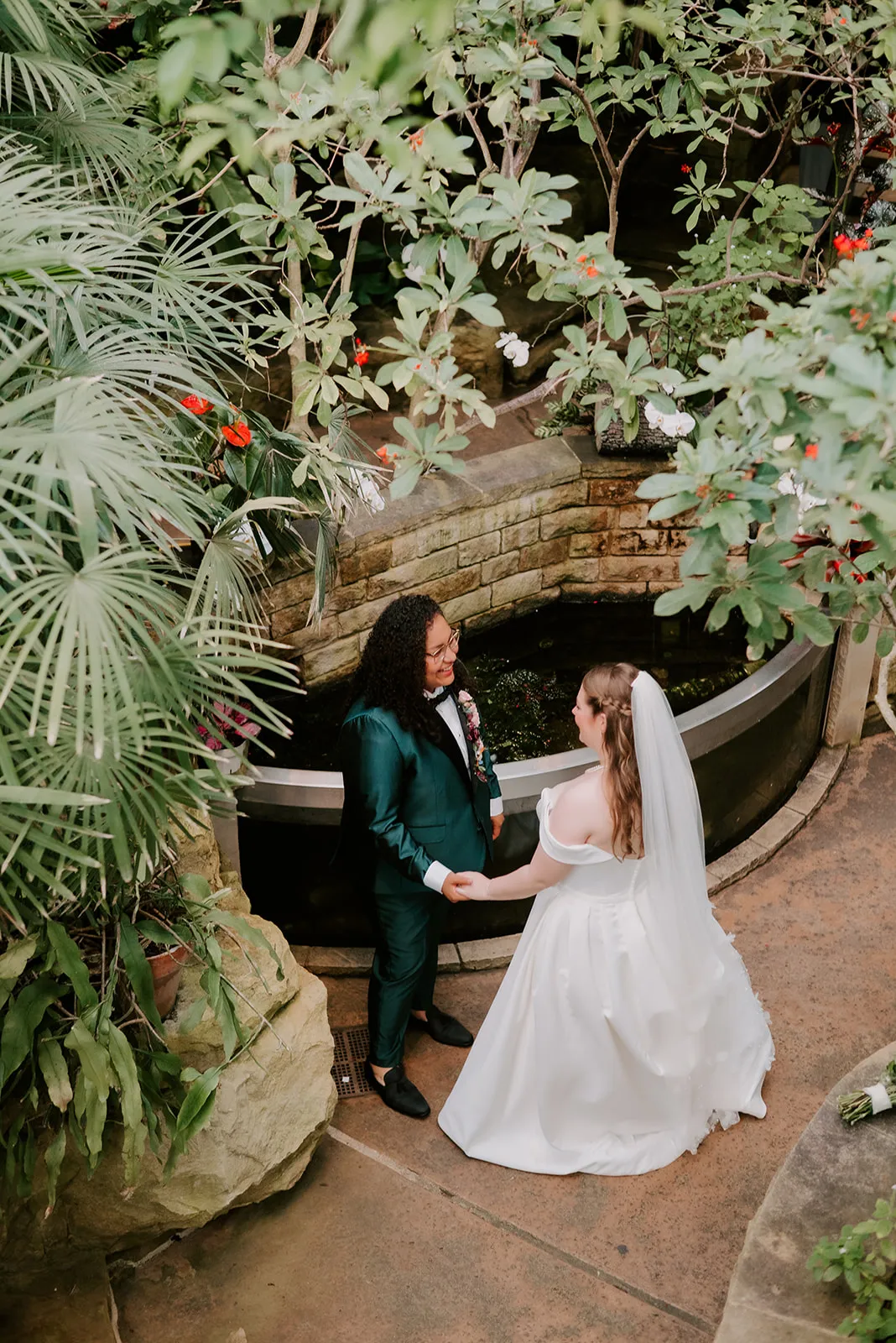 Real Poppy wedding — Sandra + Emma at Butterfly House + Garden