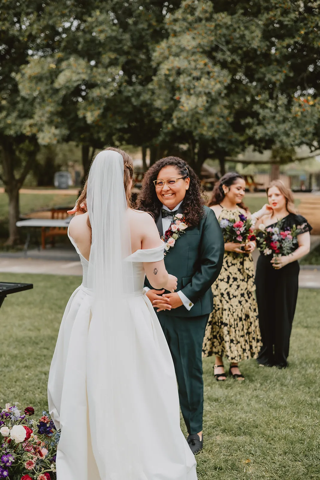 Real Poppy wedding — Sandra + Emma at Butterfly House + Garden