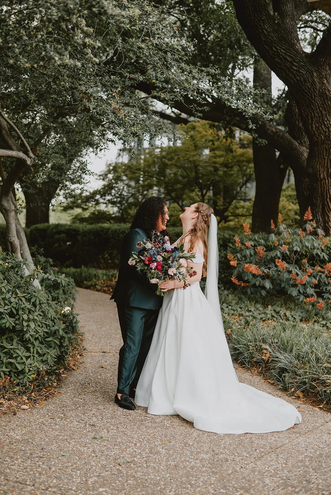 Real Poppy wedding — Sandra + Emma at Butterfly House + Garden