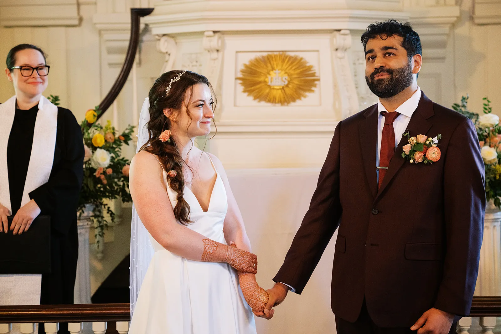 Real Poppy wedding — Fiona + Sneh