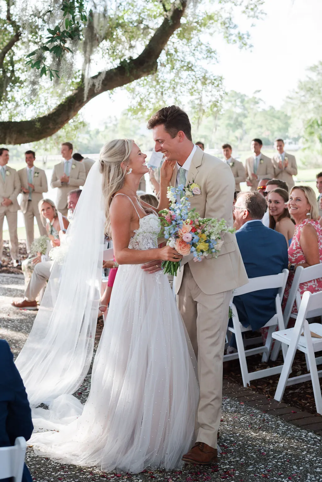 Real Poppy wedding — Addie + Hayden at The Dunes West Golf and River Club
