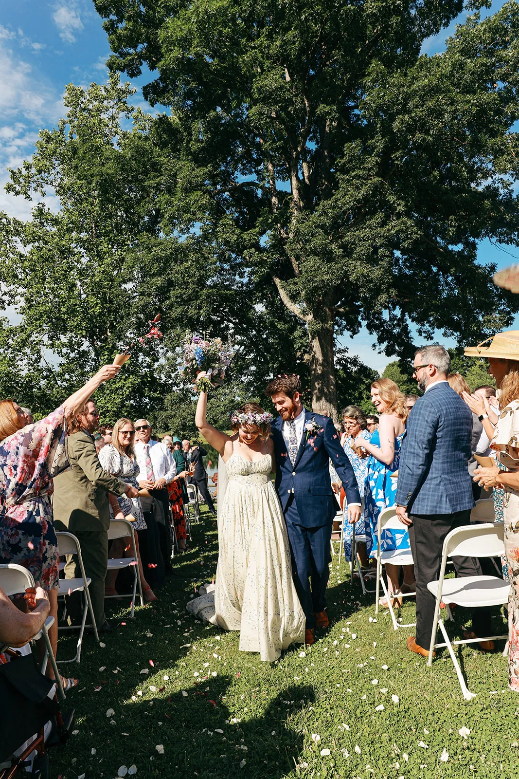 Real Poppy wedding — Kelsey + Alex at Blue Ridge School