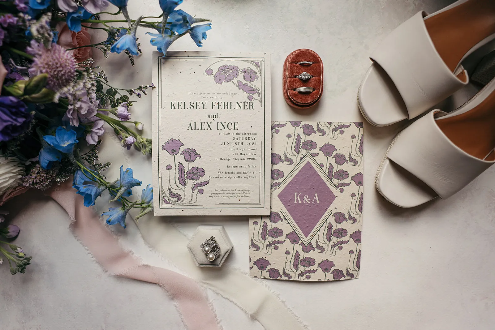 Real Poppy wedding — Kelsey + Alex at Blue Ridge School