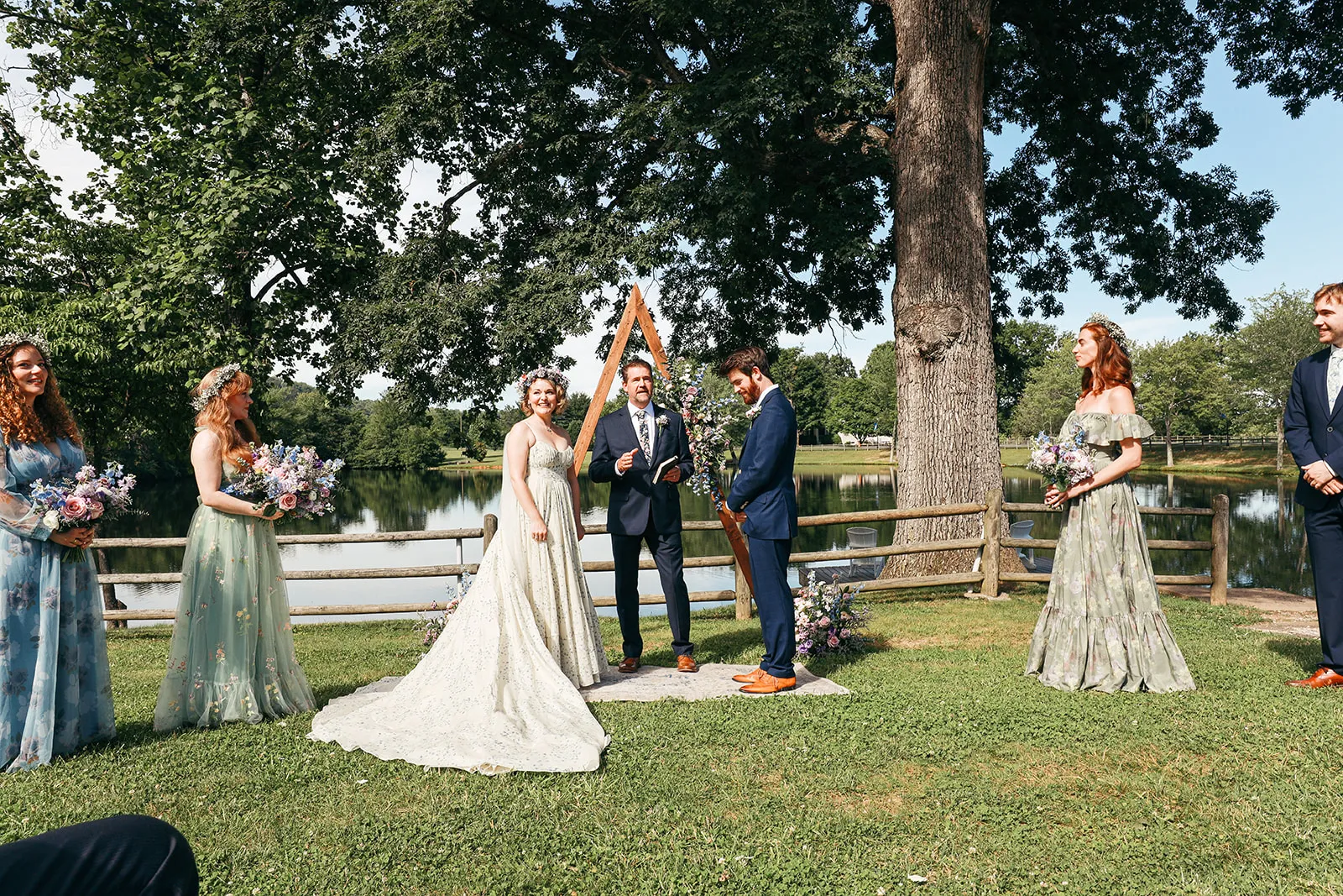 Real Poppy wedding — Kelsey + Alex at Blue Ridge School