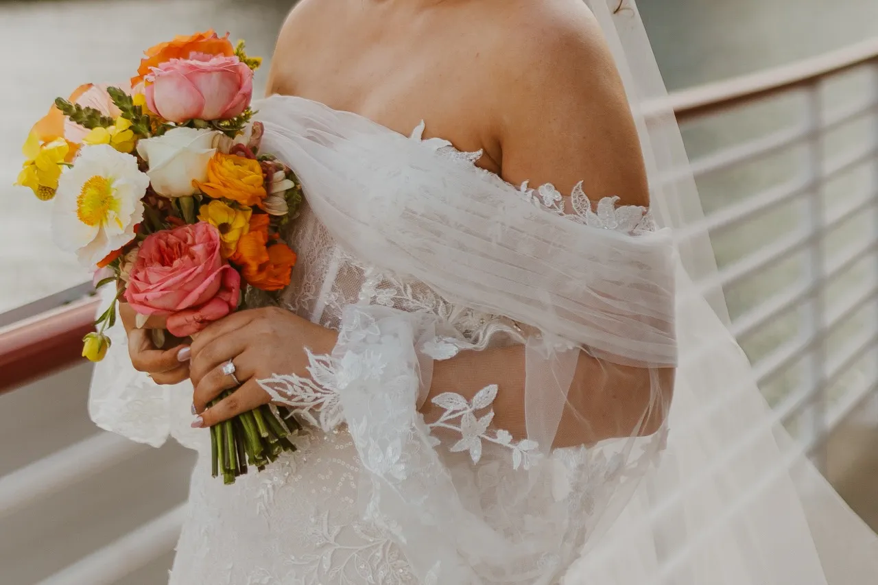 Real Poppy wedding — Emily + Cole at Battello
