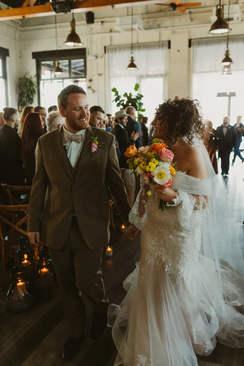 Real Poppy wedding — Emily + Cole at Battello