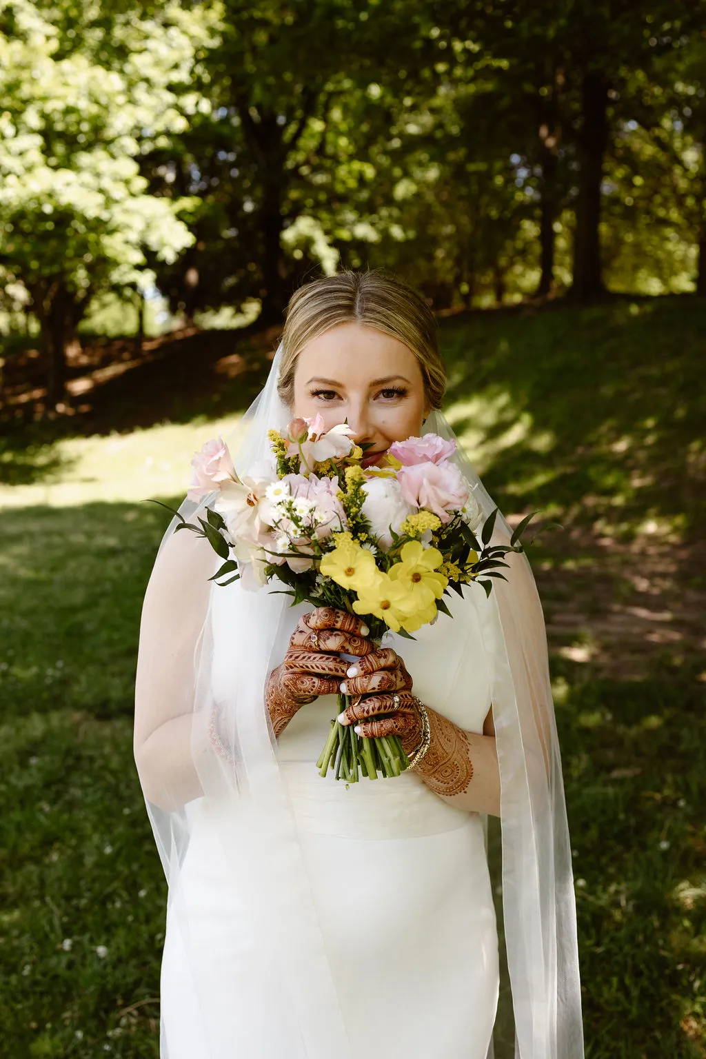 Real Poppy wedding — Samantha + Anand at The Foundry at Puritan Mill