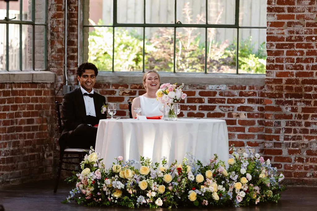 Real Poppy wedding — Samantha + Anand at The Foundry at Puritan Mill