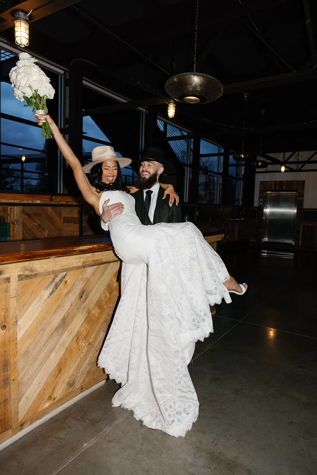 Real Poppy wedding — Fallon + Brandon at Highland Brewing