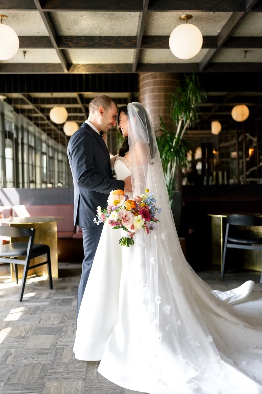 Real Poppy wedding — Emily + Julian at Loft Lucia