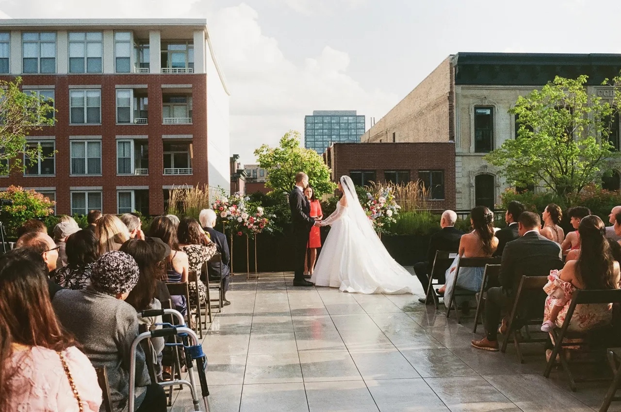 Real Poppy wedding — Emily + Julian at Loft Lucia