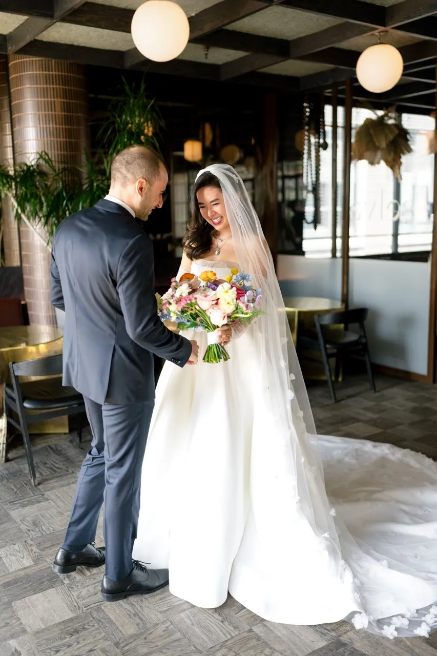Real Poppy wedding — Emily + Julian at Loft Lucia