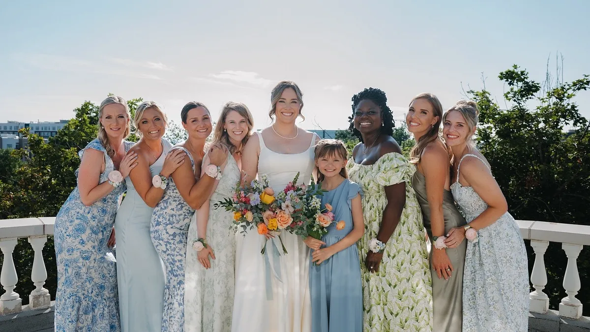 Real Poppy wedding — Sarah + Steve at Grant-Humphrey's Mansion