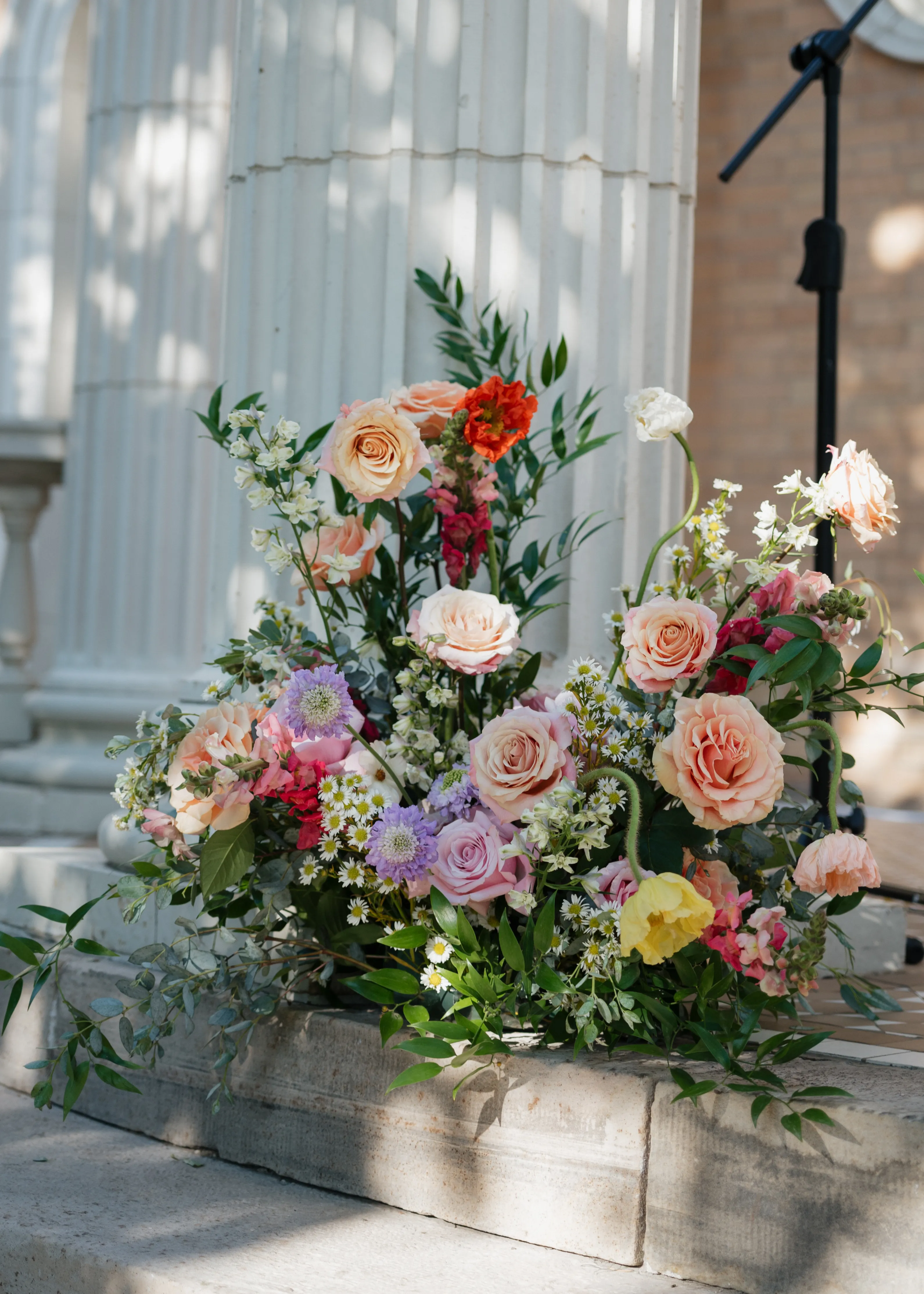Real Poppy wedding — Sarah + Steve at Grant-Humphrey's Mansion