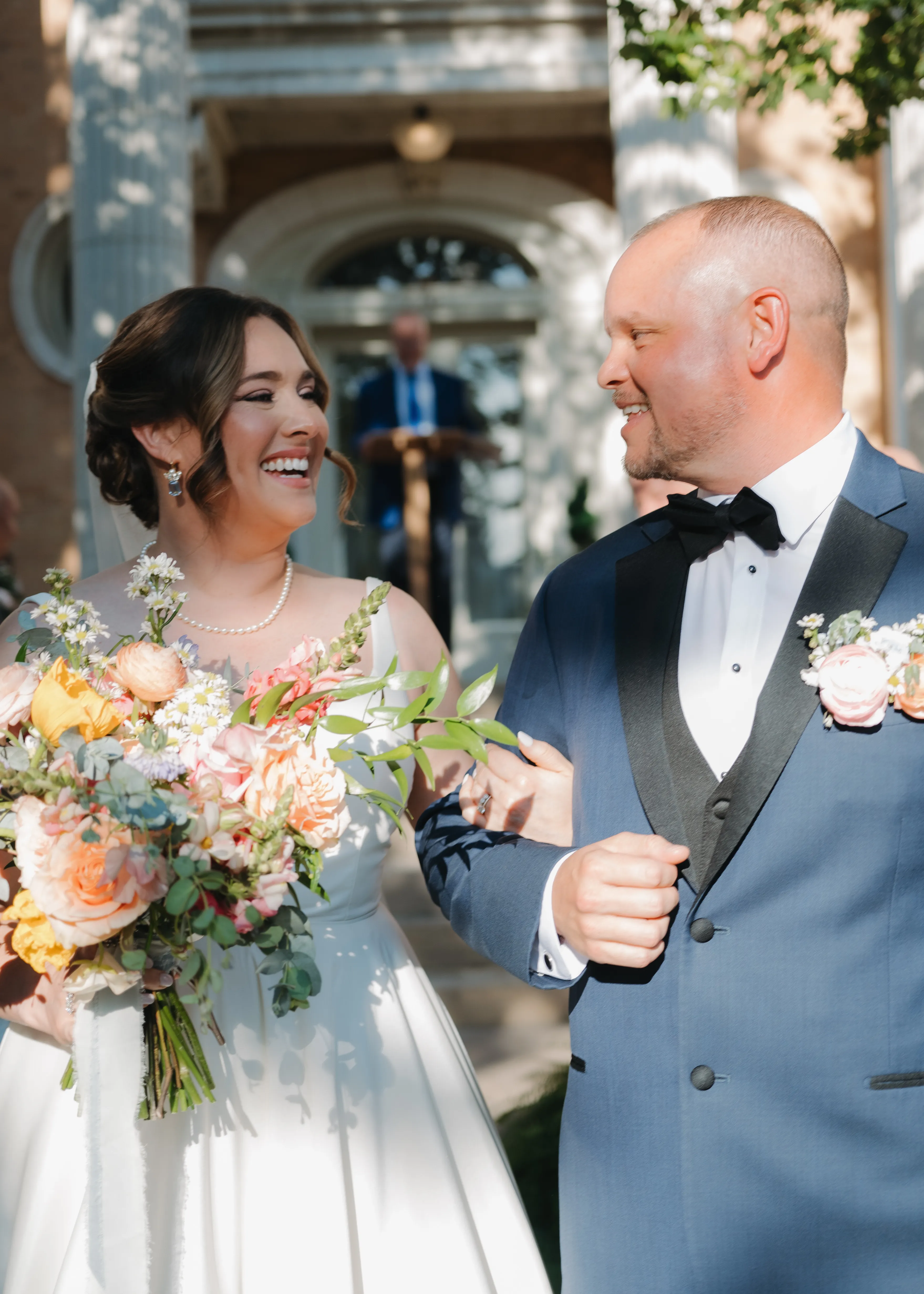 Real Poppy wedding — Sarah + Steve at Grant-Humphrey's Mansion
