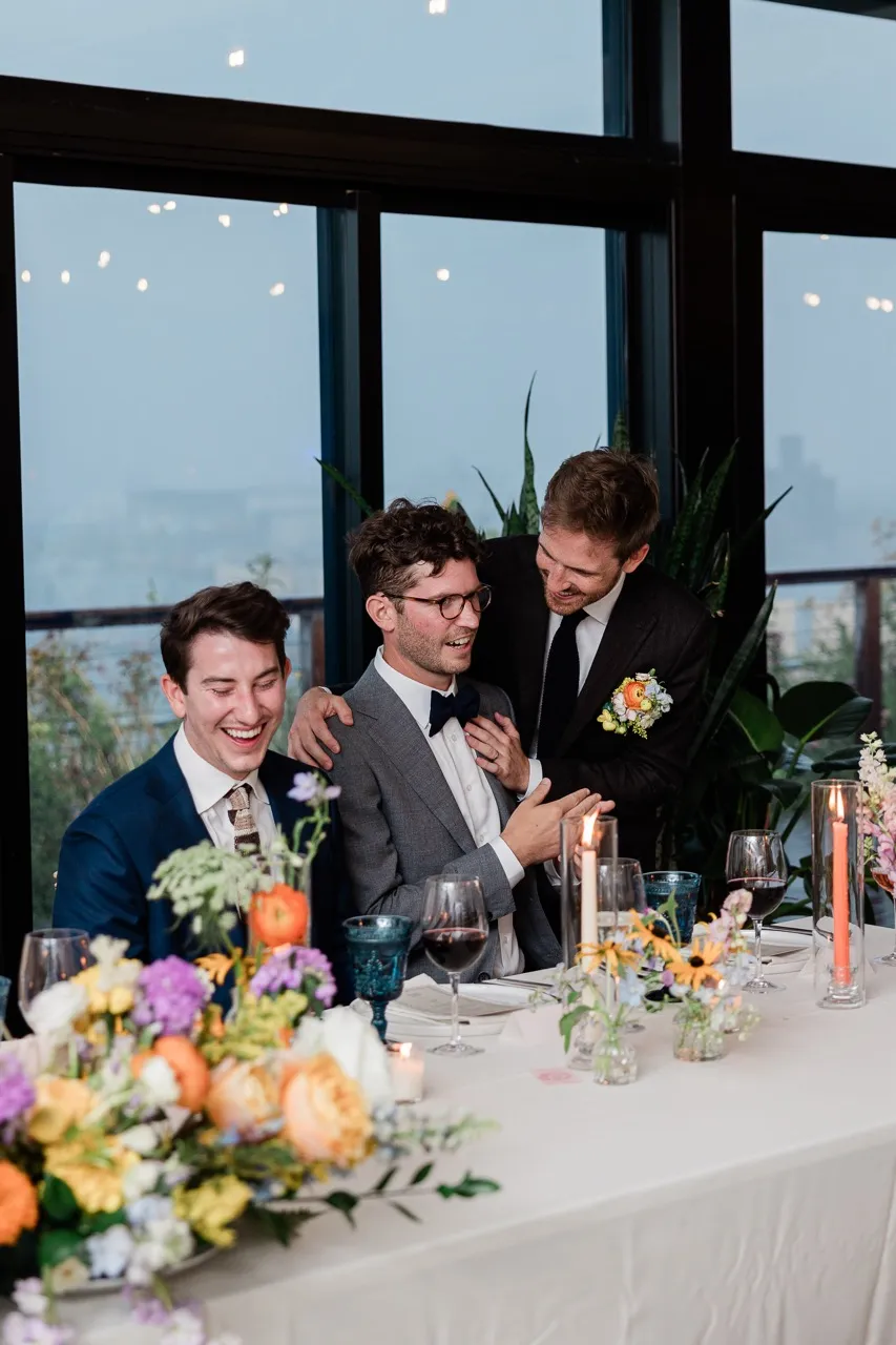 Real Poppy wedding — Lisa + Reilly at Brooklyn Grange Sunset Park