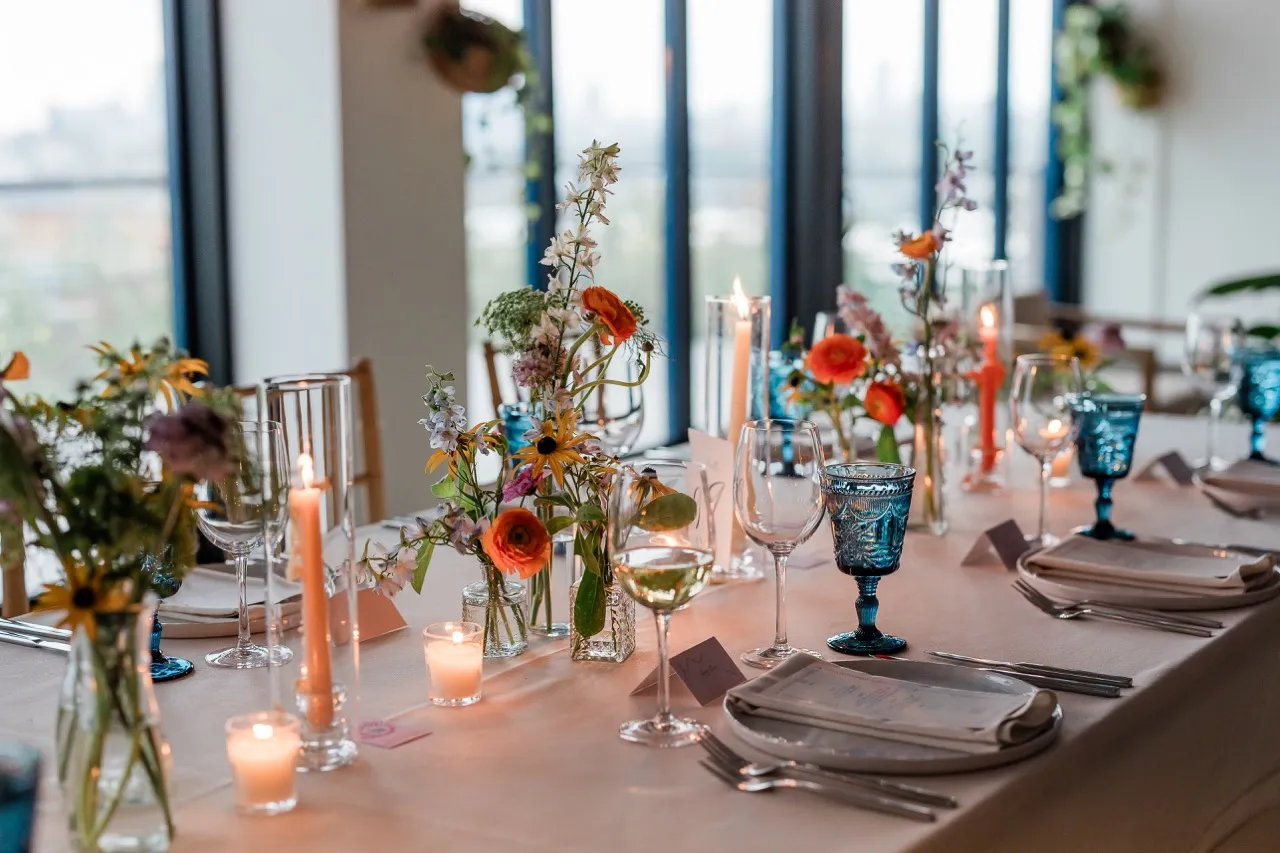 Real Poppy wedding — Lisa + Reilly at Brooklyn Grange Sunset Park