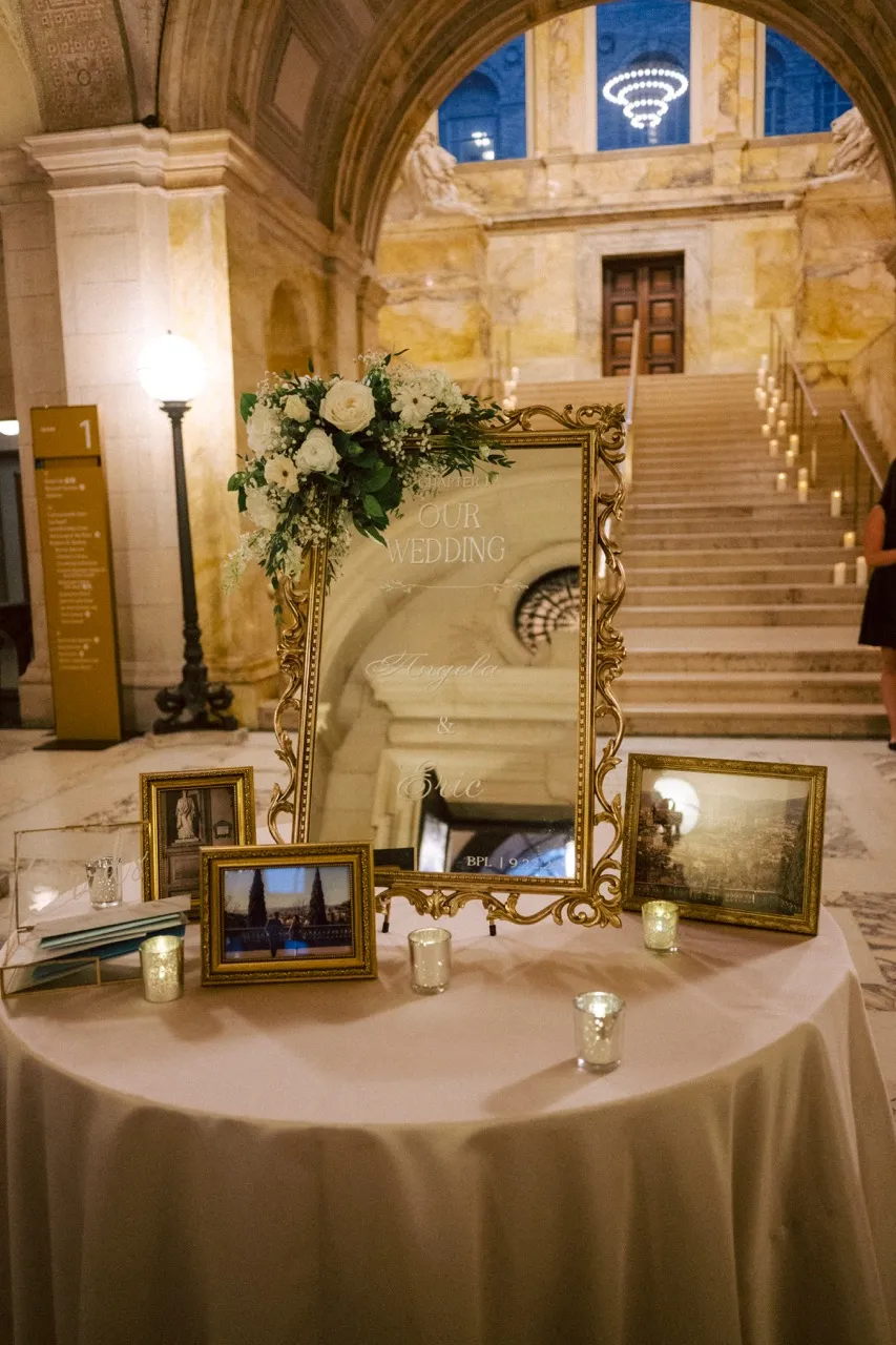 Real Poppy wedding — Angela + Eric at Boston Public Library