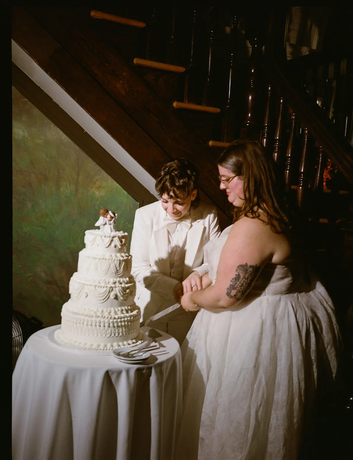 Real Poppy wedding — Carol + Katlyn at Prospect Park Boathouse