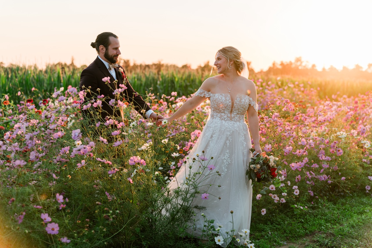 Real Poppy wedding — Sarah + Blake at Johnson's Locust Hall Farm