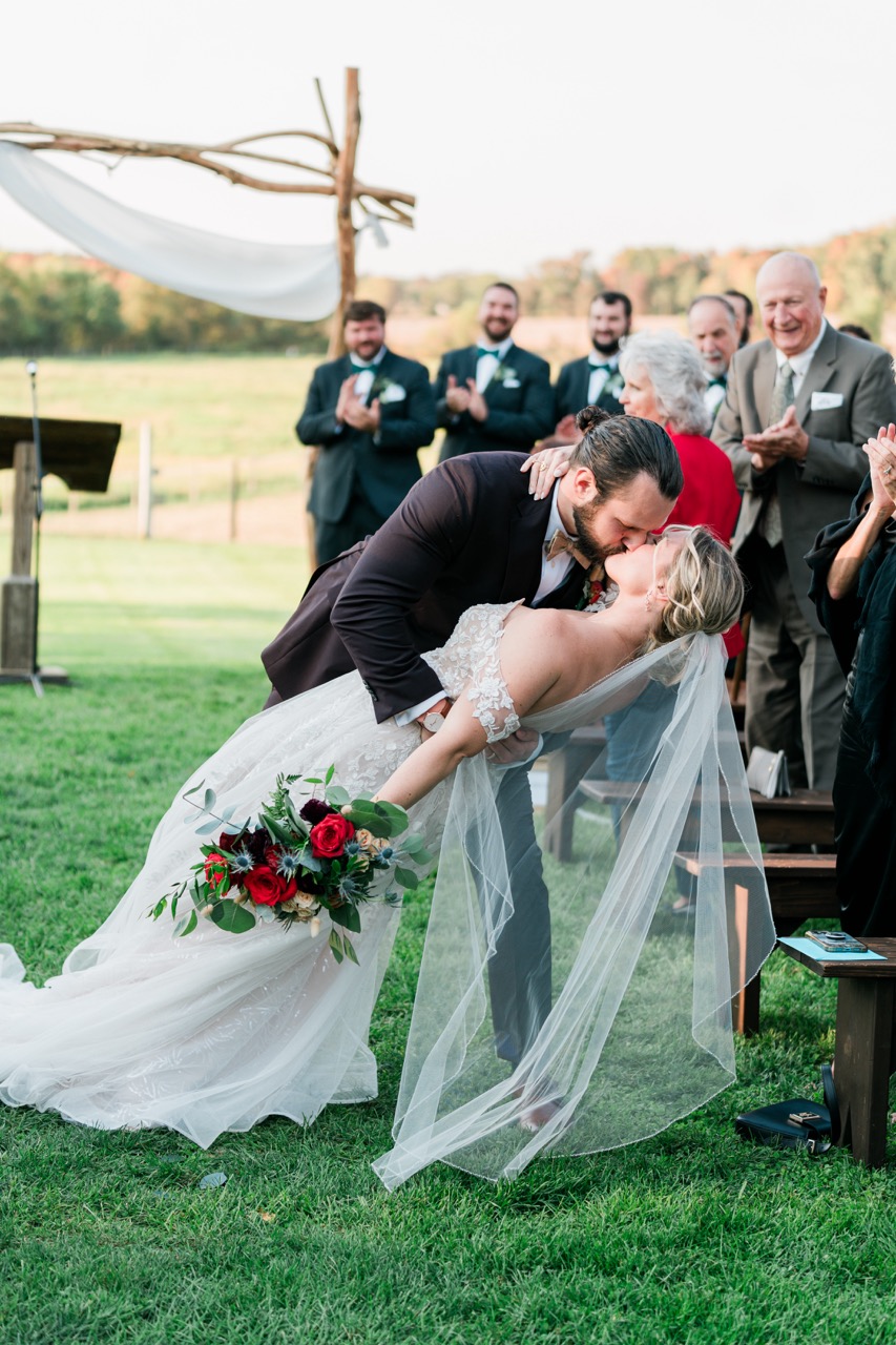 Real Poppy wedding — Sarah + Blake at Johnson's Locust Hall Farm