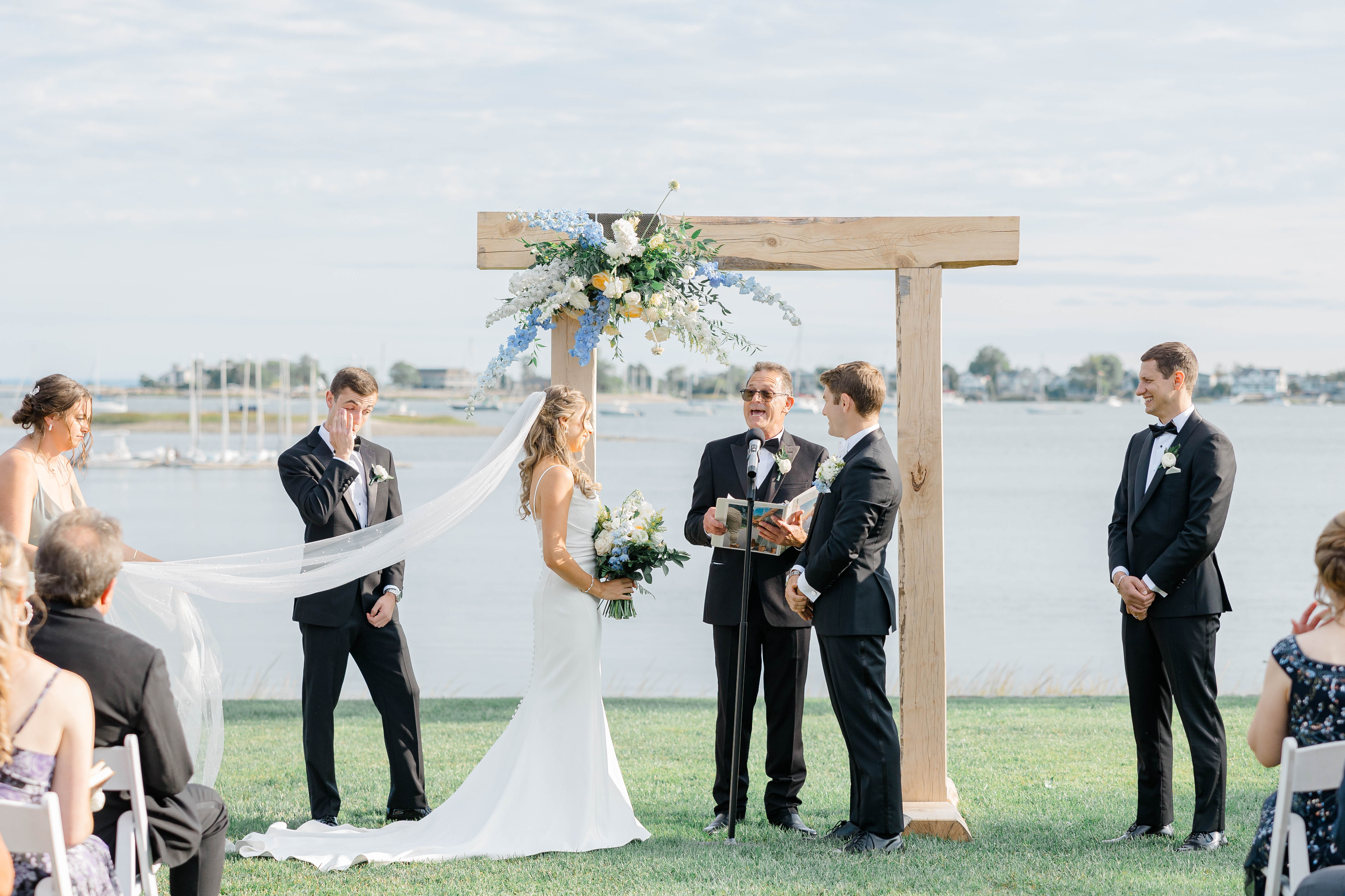 Real Poppy wedding — Anna + Joe at The Inn at Longshore