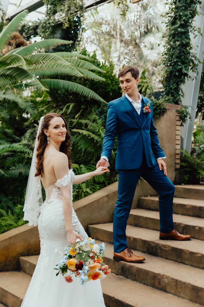 Real Poppy wedding — Rachel + Danny at Garfield Park Conservatory