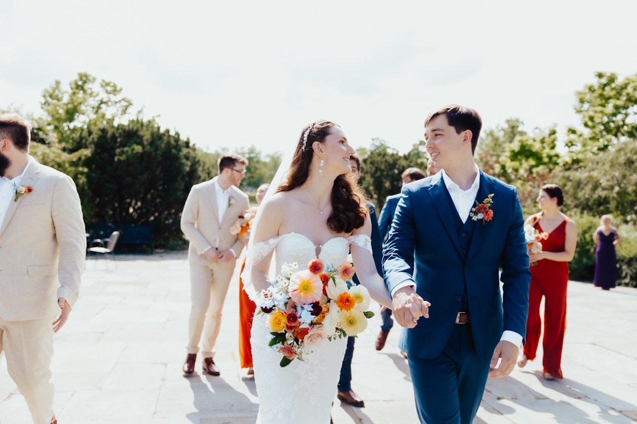 Real Poppy wedding — Rachel + Danny at Garfield Park Conservatory