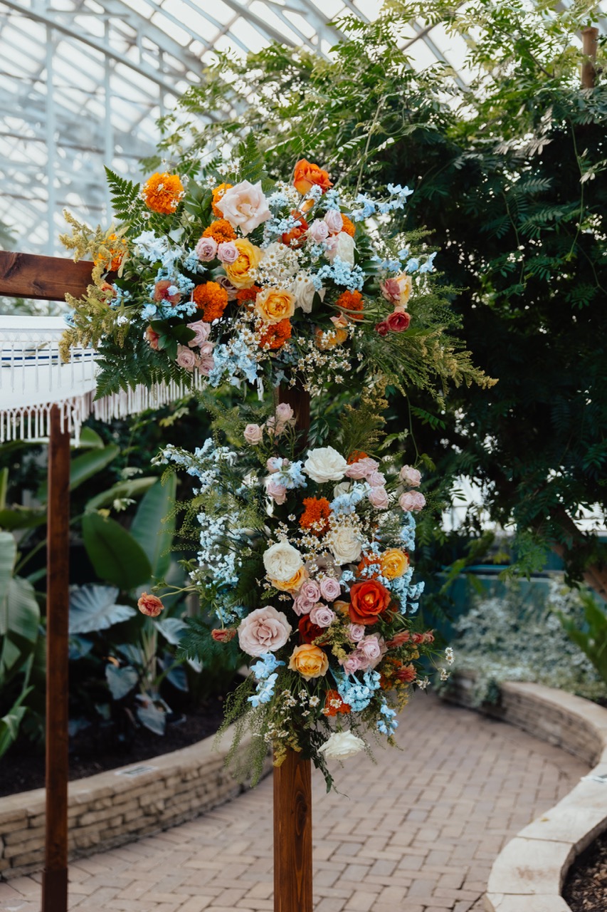 Real Poppy wedding — Rachel + Danny at Garfield Park Conservatory