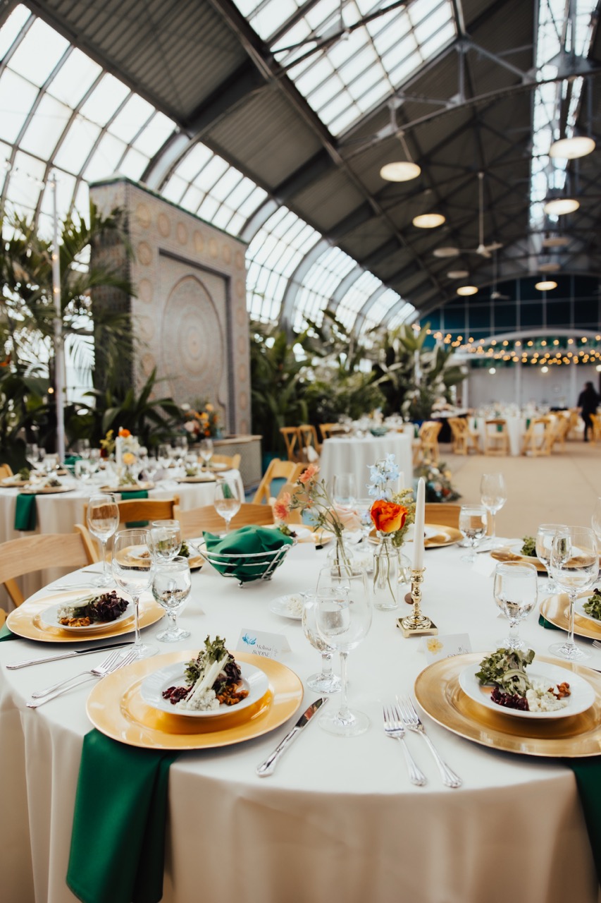 Real Poppy wedding — Rachel + Danny at Garfield Park Conservatory