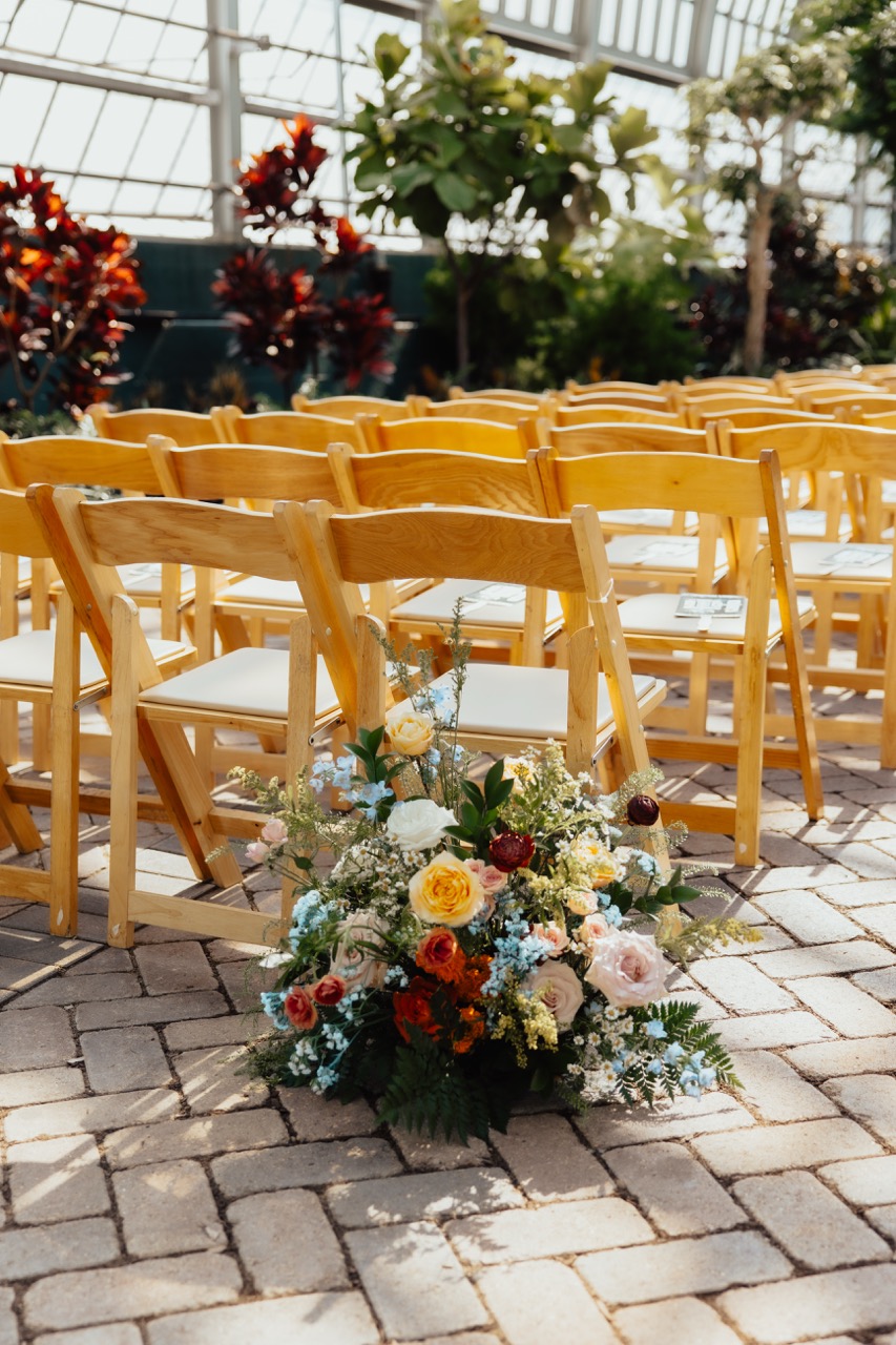 Real Poppy wedding — Rachel + Danny at Garfield Park Conservatory
