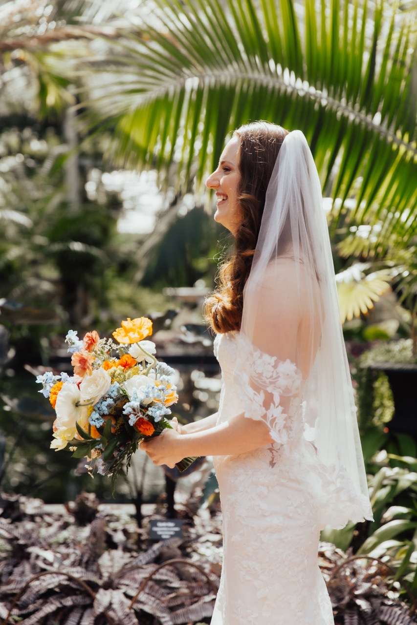 Real Poppy wedding — Rachel + Danny at Garfield Park Conservatory