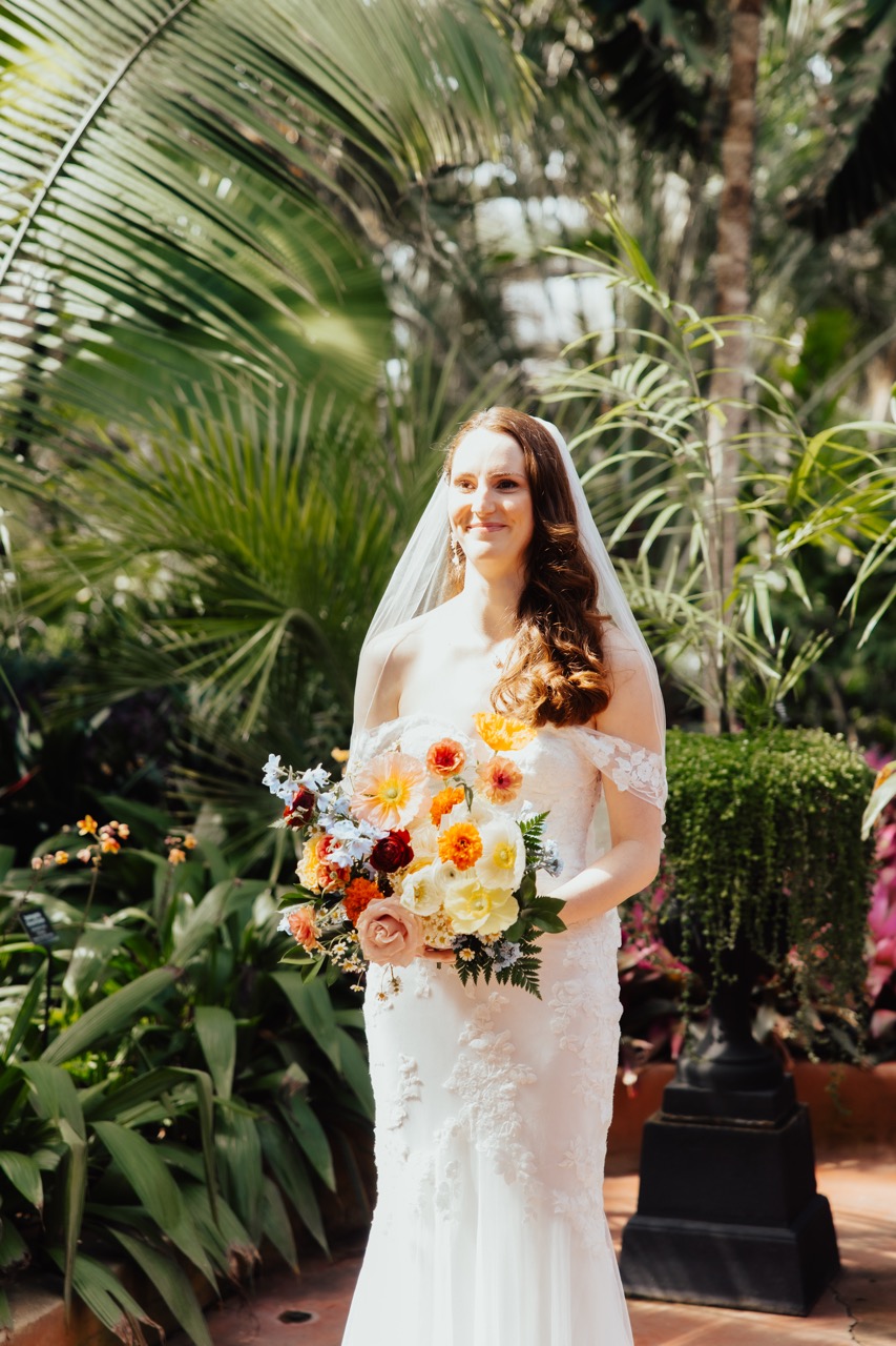 Real Poppy wedding — Rachel + Danny at Garfield Park Conservatory