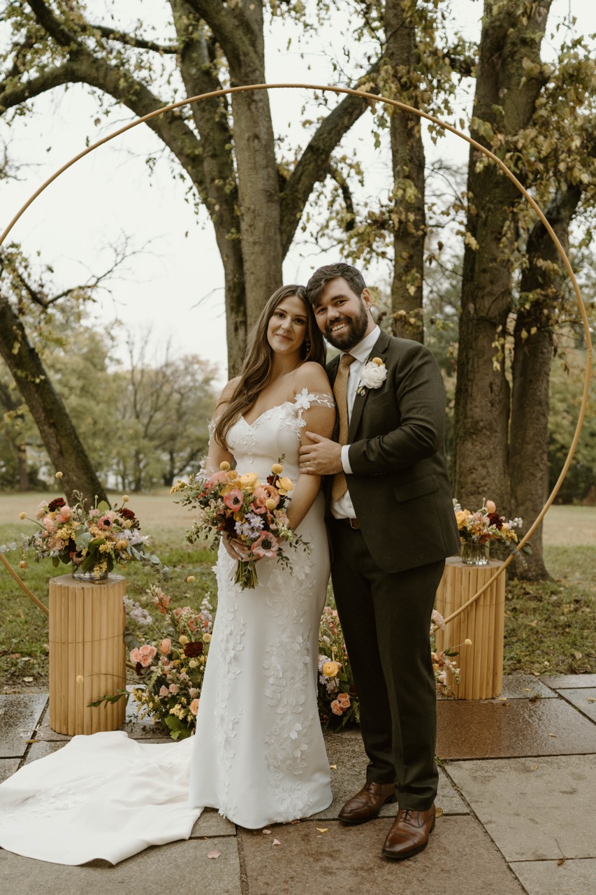 Real Poppy wedding — Kristin + Terry at Bartram's Garden
