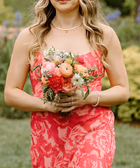 Tangerine Dream Bridesmaid Bouquet