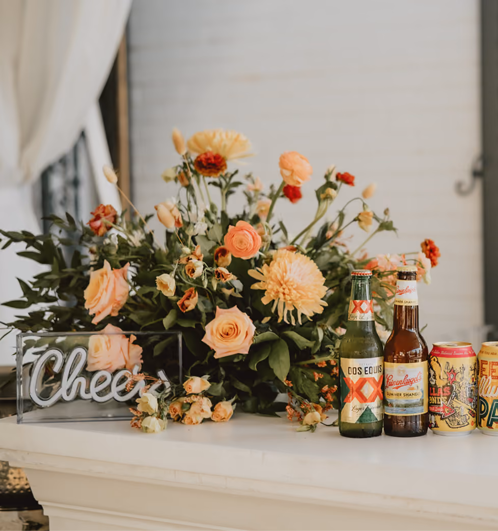 Autumn Peach Mini Cloud Arrangement