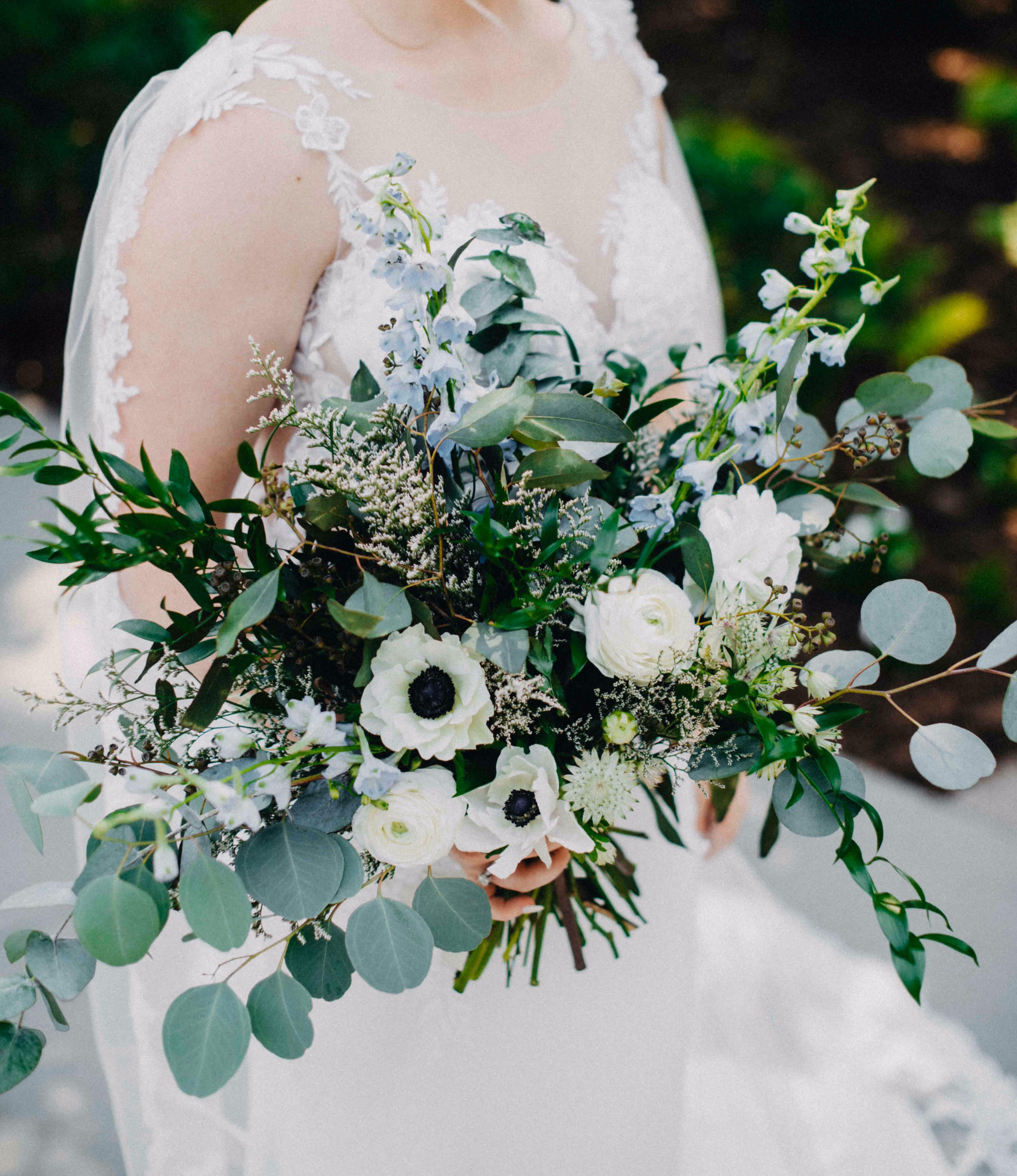 Touch of Blue Bridal Bouquet