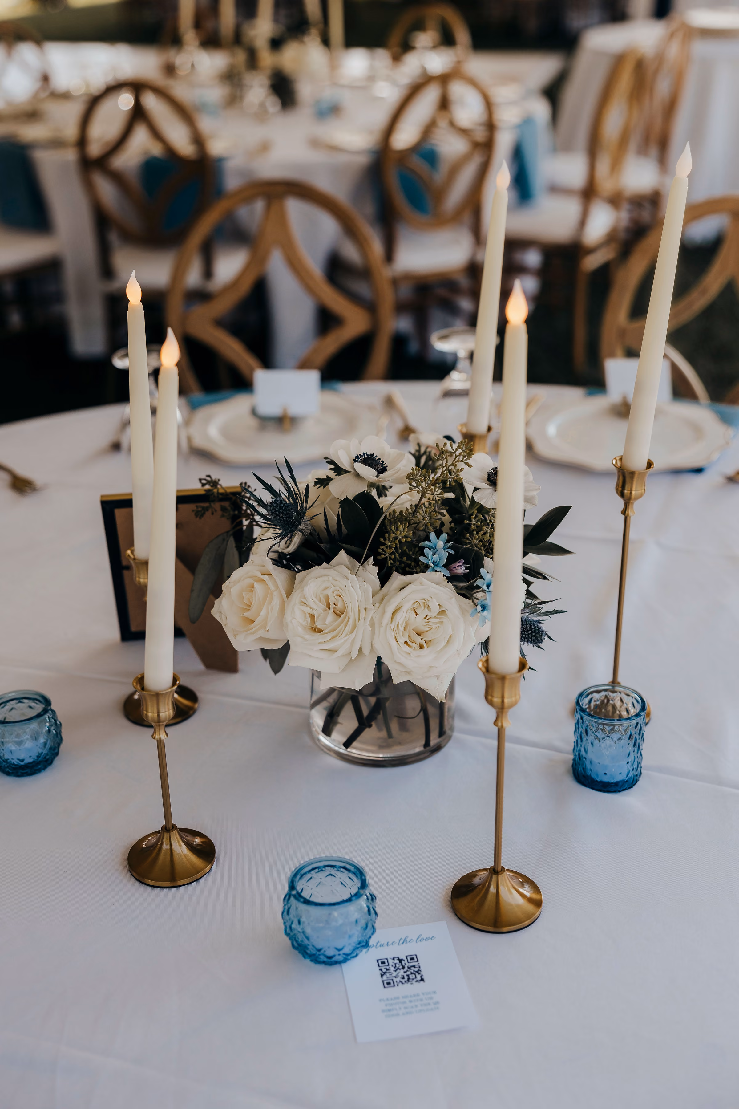 Touch of Blue Centerpiece