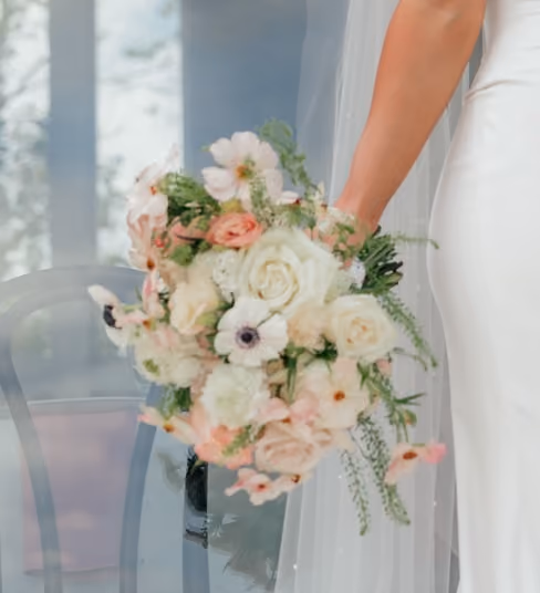 Pink Chiffon - Romantic Garden Bridal Bouquet