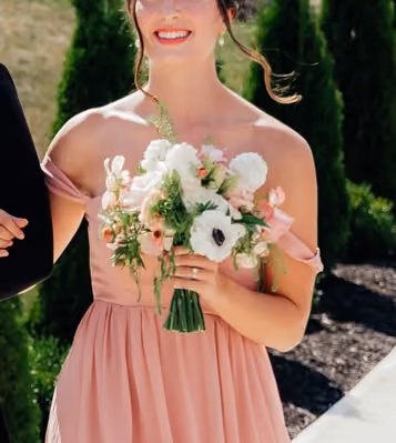 Pink Chiffon - Bridesmaid Bouquet