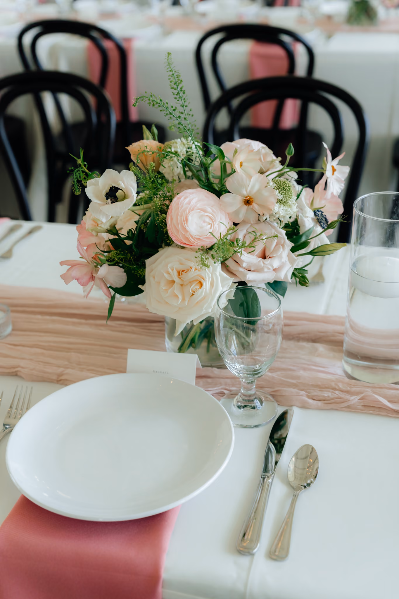 Pink Chiffon - Garden Centerpiece