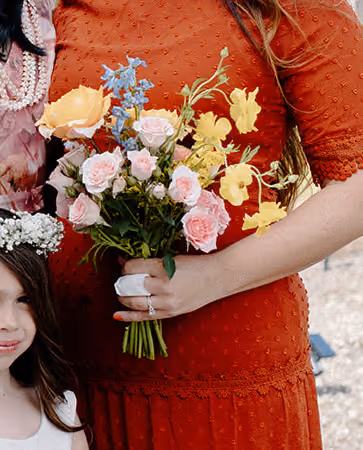 Chasing Rainbows Bridesmaid Bouquet