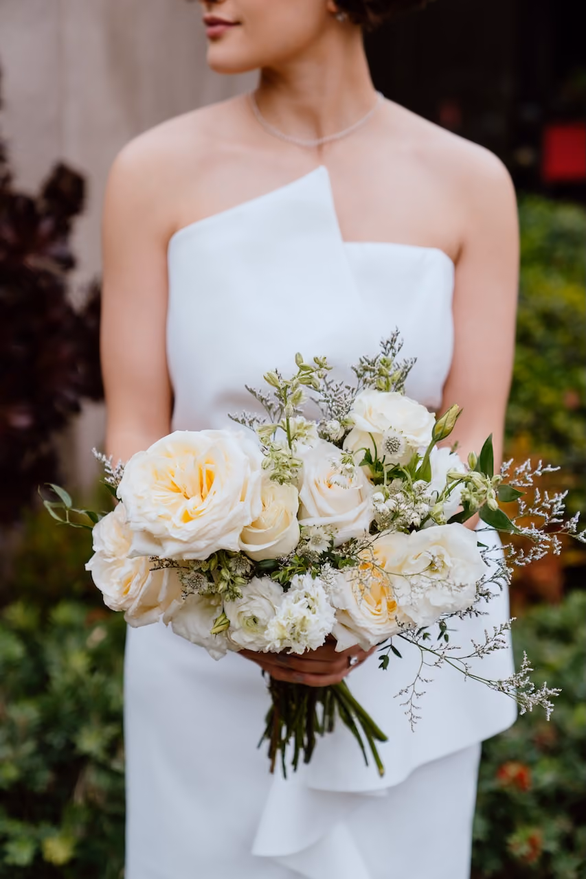French Vanilla - Garden Bridal Bouquet