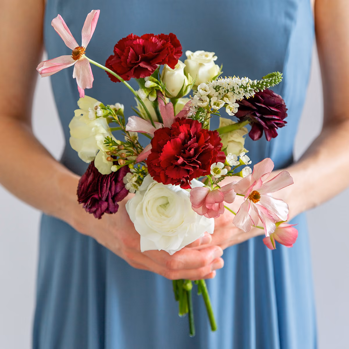 Deep Rouge Bridesmaid Bouquet
