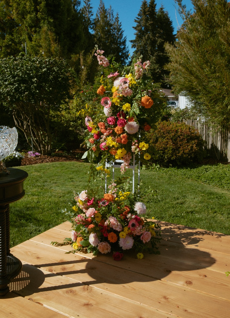 Real Poppy wedding — Brynn + Parker at Brynn's parents' home