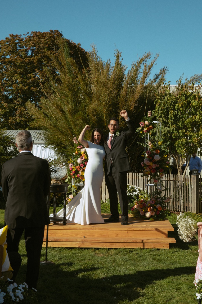 Real Poppy wedding — Brynn + Parker at Brynn's parents' home